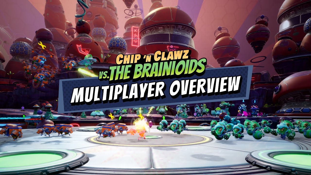 Chip 'N Clawz vs. the Brainioids predvdza monosti svojho multiplayeru
