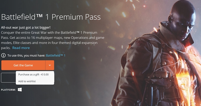 Battlefield 1: Premium Pass je od dnes zadarmo, prid vm do hry vetky mapy