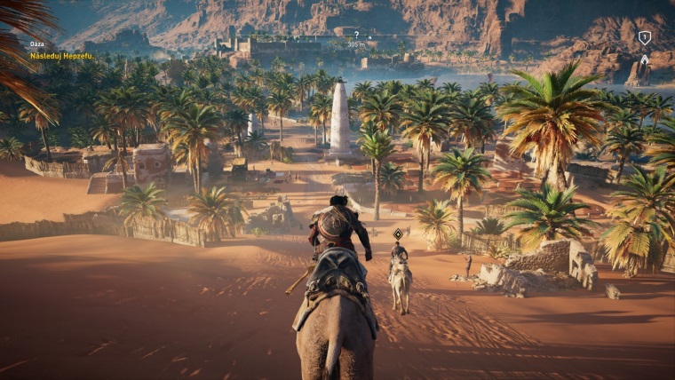 Ukka menu a benchmark monost Assassin's Creed Origins na PC