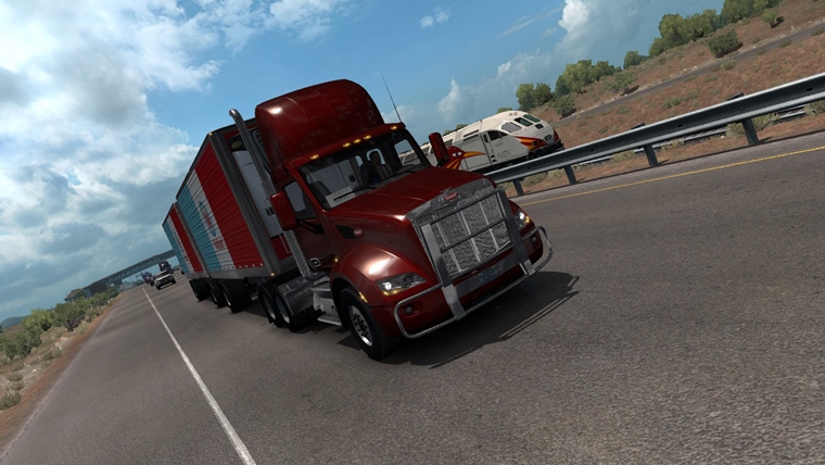 Ako jazd American Truck Simulator s novm DLC New Mexico?
