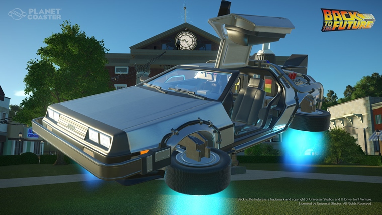 Planet Coaster dostal vozidl z Back to the Future, Knight Rider a The Munsters