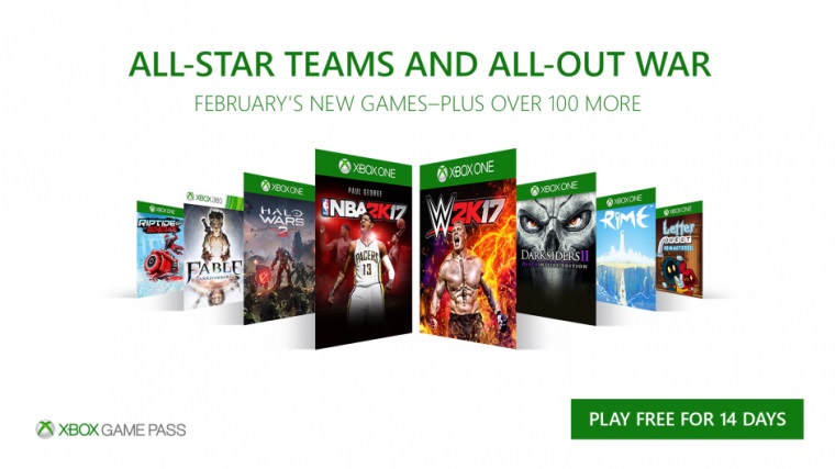 Xbox Game Pass tituly na februr predstaven