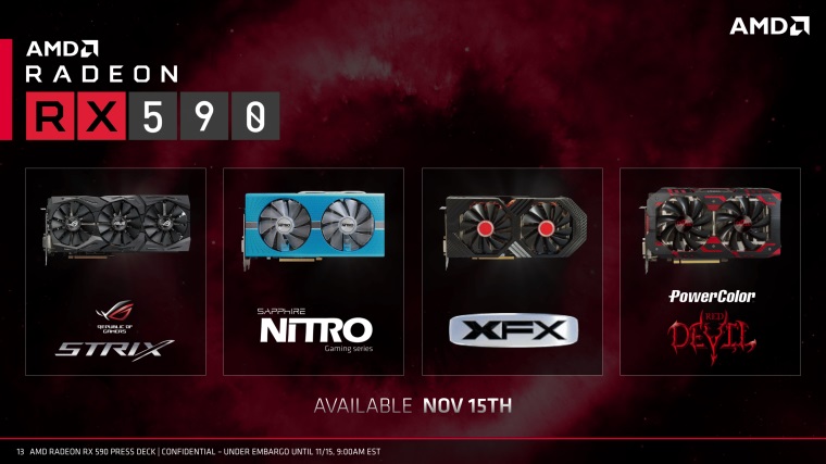 AMD oficilne predstavilo RX590, u je v predaji