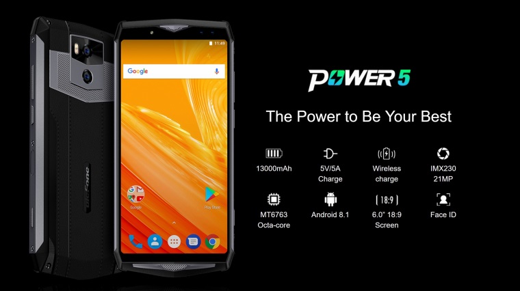 Ulefone predstavil Power 5 mobil s 13000mAh batriou