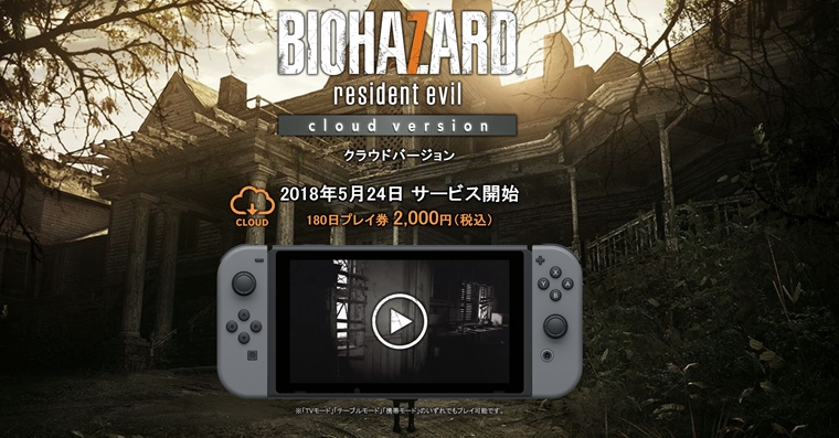 Rozbehne Resident Evil 7 na Switch konzole cloud hranie?