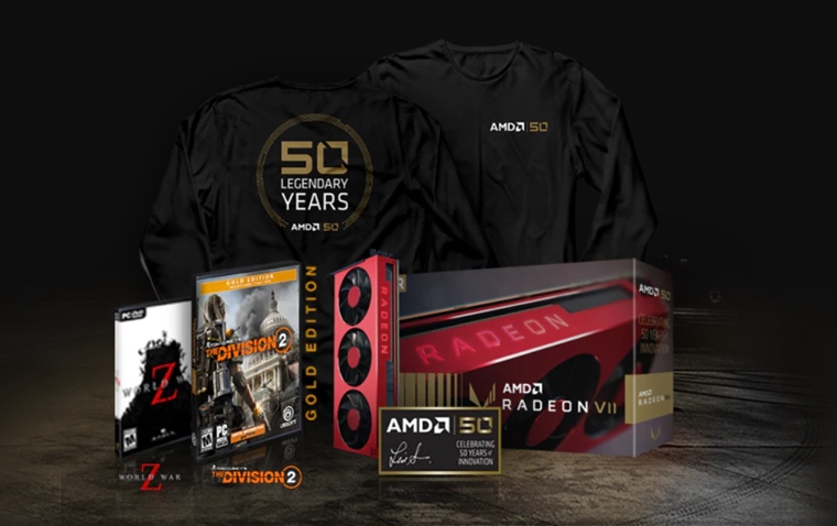 AMD predstavilo Gold edciu Radeon VII a Ryzen 7 2700x k 50-temu vroiu zaloenia firmy