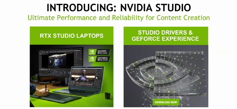 Nvidia predstavila Nvidia Studio platformu