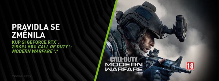 Nvidia pribauje Call of Duty Modern Warfare k RTX kartm