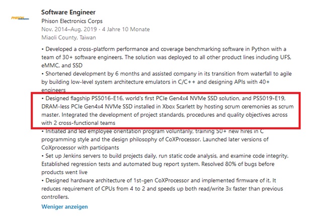 Rýchly Phison SSD disk potvrdený v Xbox Series X