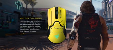 Myš Razer Viper Ultimate dostáva Cyberpunk 2077 edíciu