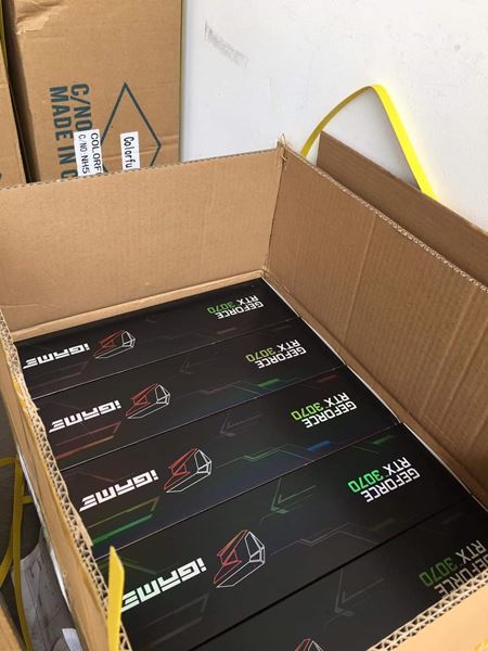 Vyzerá, že RTX3070 karty už prichádzajú na sklady