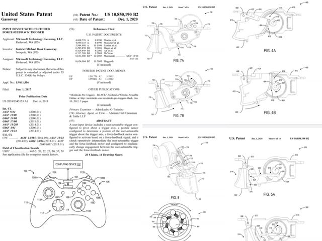 Microsoft si zaregistroval dva patenty na ovládače