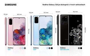 Samsung predstavil trojicu Galaxy S20 mobilov - S20, S20 plus a S20 ultra