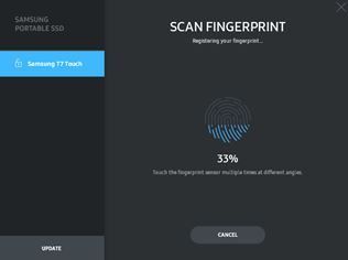 Aký je Samsung T7 Touch SSD s ochranou odtlačkom prstov?