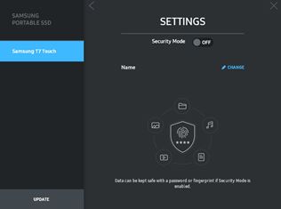 Aký je Samsung T7 Touch SSD s ochranou odtlačkom prstov?
