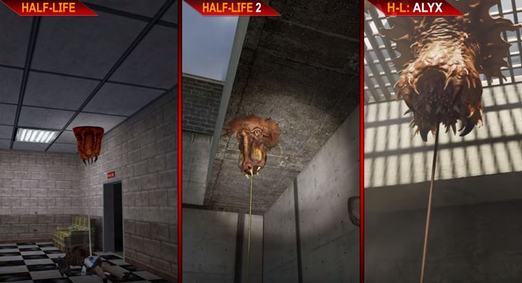 Ukka evolcie grafiky v Half Life, Half Life 2 a Half Life Alyx