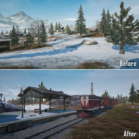 PUBG ukazuje zmeny na Vikendi mape