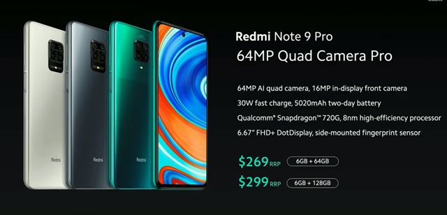 Xiaomi predstavil Redmi Note 9 Pro, Redmi Note 9 a Mi Note 10 lite