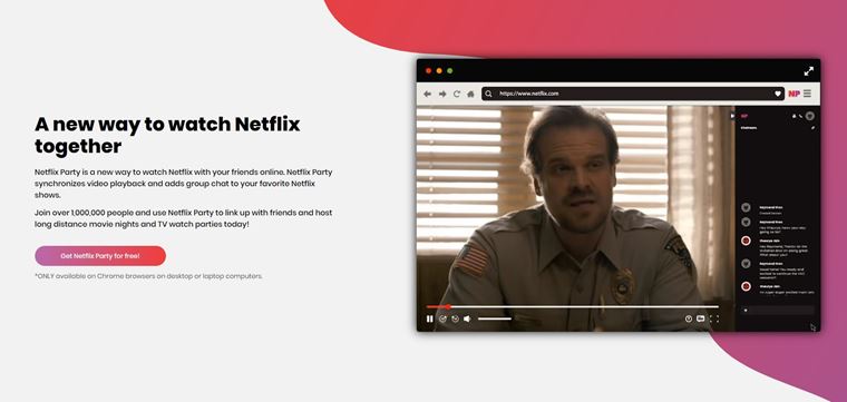 Netflix u mete sledova spolu s priatemi cez internet cez Netflix Party