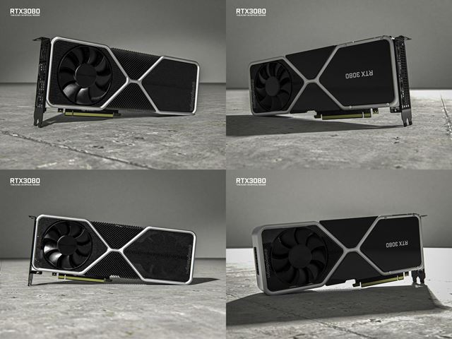 Objavili sa rendery RTX 3080 karty