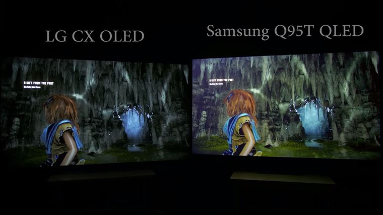Porovnanie novch LG CX OLED a Samsung Q95T QLED