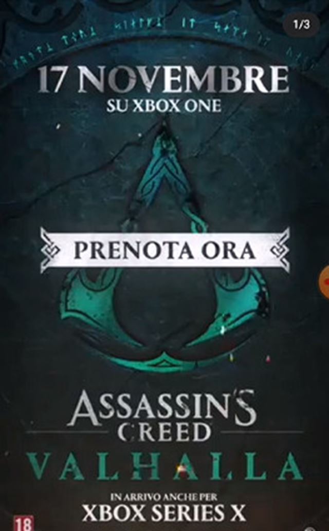 Assassin's Creed Valhalla vyjde 17. novembra