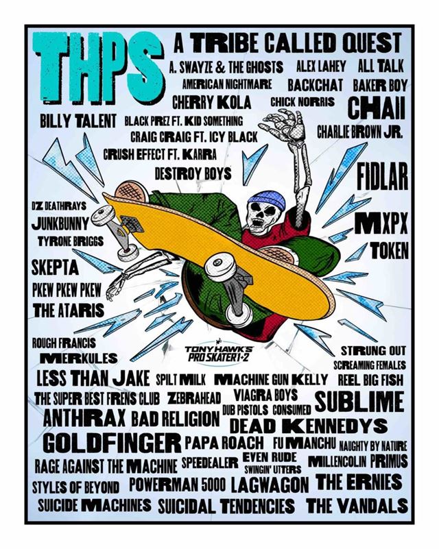 Remaster Tony Hawk's Pro Skater 1+2 dostane v soundtracku 37 nových skladieb