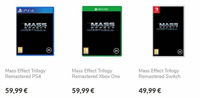 Mass Effect Trilogy Remastered sa objavila v ďalšom obchode