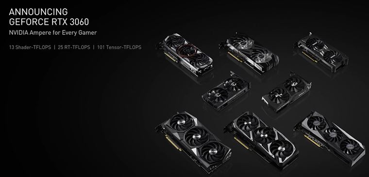Nvidia oficilne predstavila RTX3060 kartu