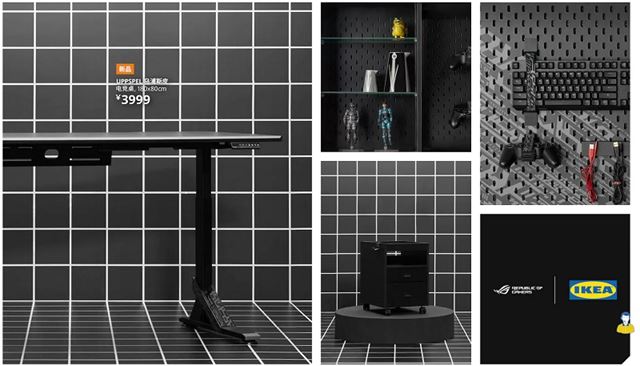 Ikea a ASUS spojili sily, prinášajú herný nábytok