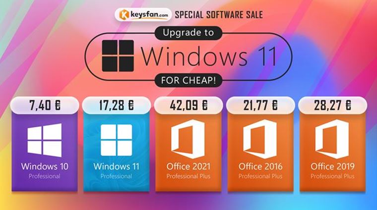 Upgradujte na Windows 11 za 7,40 poas pecilnej ponuky Keyfstan