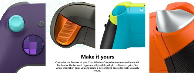 Xbox Design lab pridal nové metalické povrchy a gumené gripy
