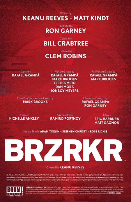 Keanu Reeves už má aj svoj komiks - Brzrkr