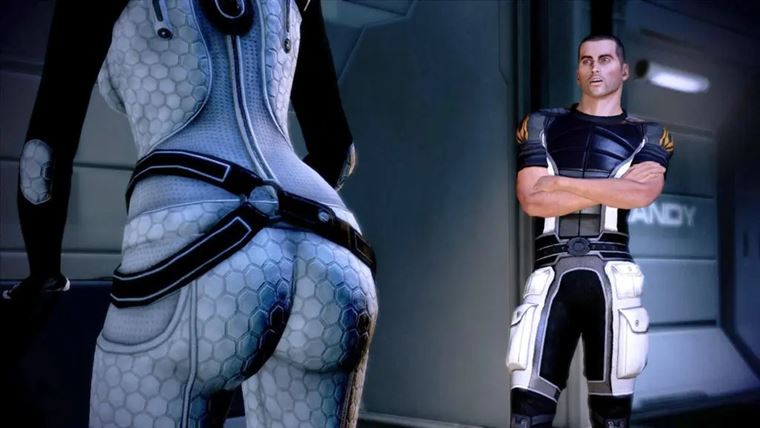 Mass Effect remastre obmedzia pohady na zadok Mirandy