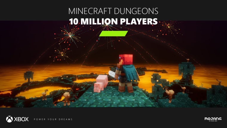 Minecraft Dungeons m 10 milinov hrov