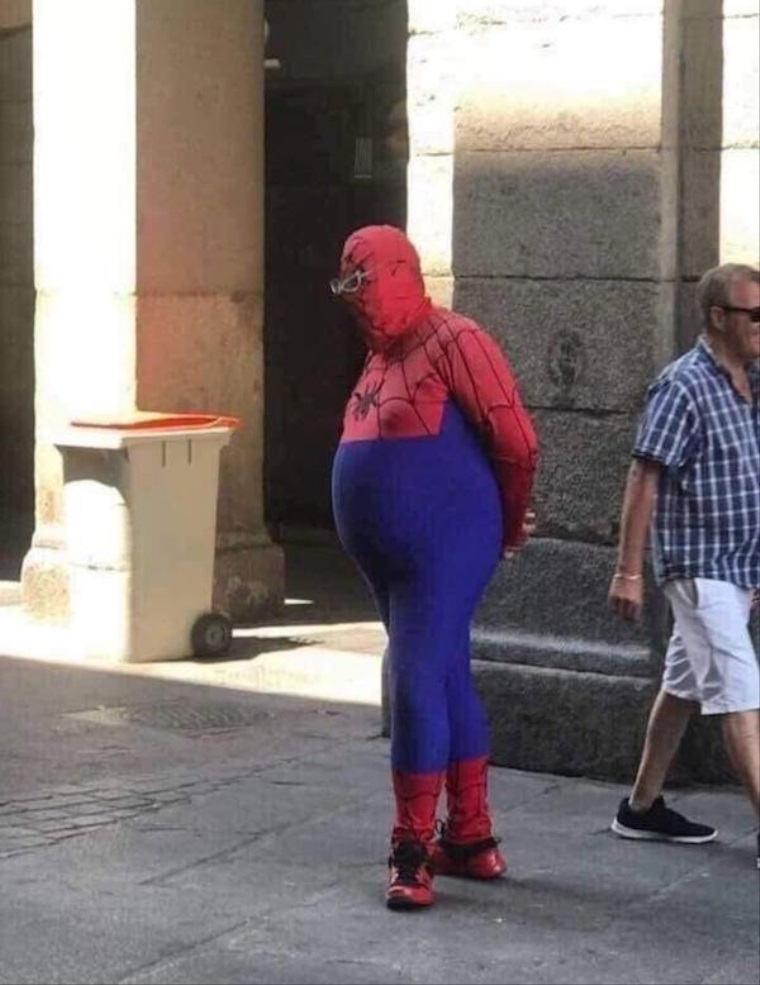 Spiderman na dchodku