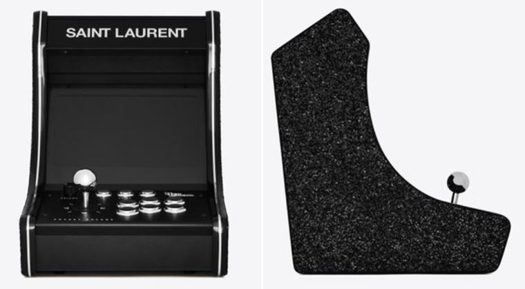Yves Saint Laurent predva automaty s retro hrami