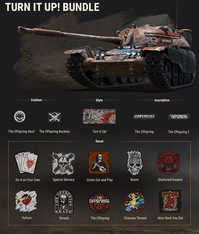 World of Tanks opäť spolupracuje s kapelou The Offspring