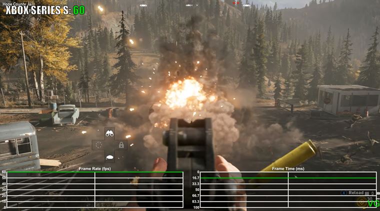 Far Cry 5 u ide na Xbox Series XS konzolch 60 fps
