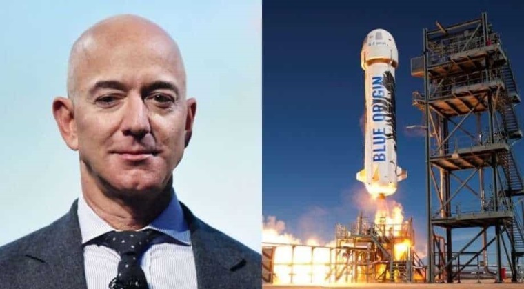 Jeff Bezos polet do vesmru