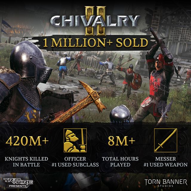 Chivalry 2 predalo už viac ako milión kópií a komunita aj naďalej rastie
