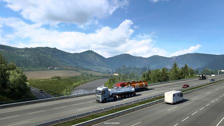 Euro Truck Simulator 2 ukazuje prepracované Rakúsko