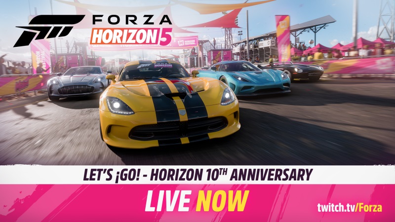 Forza Horizon 5 pribliuje svoj update k 10. vroiu