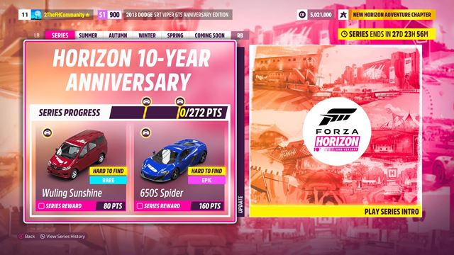 Forza Horizon 5 priblížila 10-year anniversary update