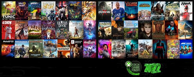 Koľko hier a v akej hodnote dostal Game Pass v roku 2022?