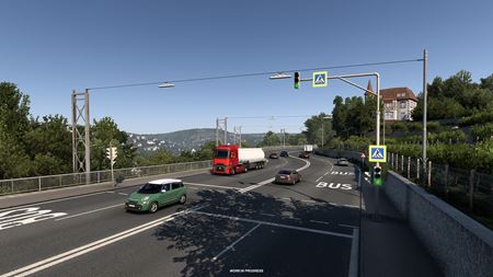 Euro Truck Simulator 2 ukazuje prepracovaný Stuttgart