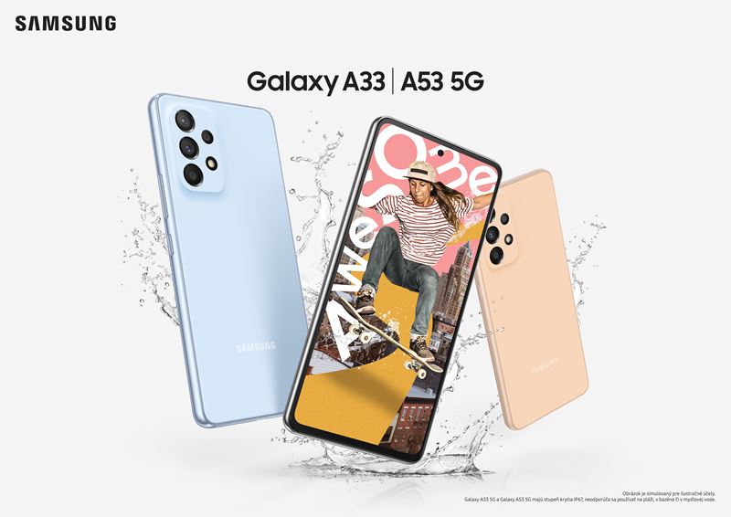 Samsung predstavil Galaxy A53 5G a Galaxy A33 5G mobily