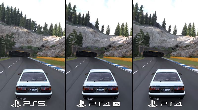 Gran Turismo 7 porovnanie medzi generciami