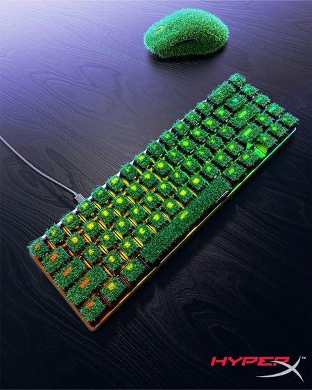 HyperX ponúka doslova zelené klávesy - TCH Grass keycaps