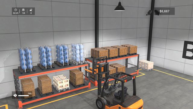 Ako sa hrá Best Forklift Operator, kde ovládate vysokozdvižný vozík?